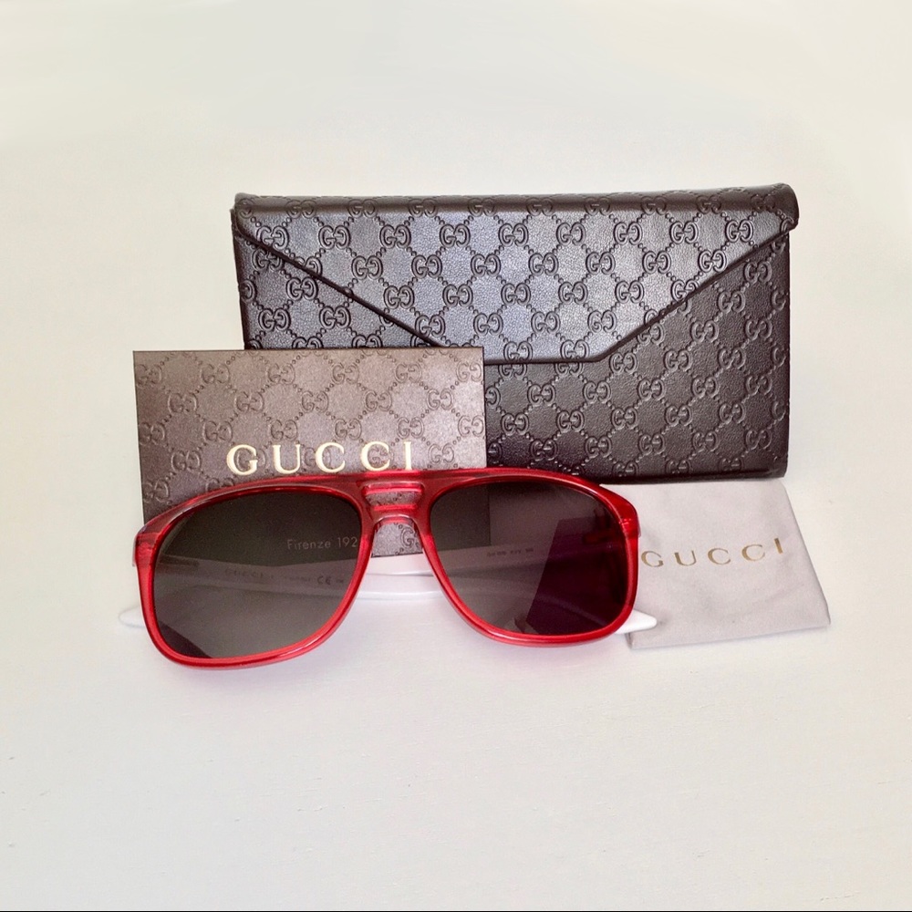 GUCCI GG 1019 KV2 Aviator Sunglasses